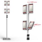 SGS6000 Battery Powered LED Light Stand Vertical Rotation